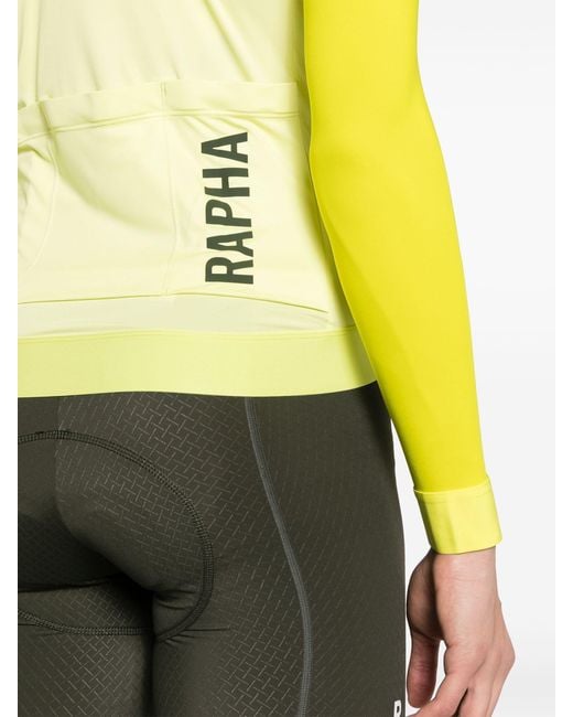 Rapha Yellow Pro Team Long Sleeve Training Jersey for men