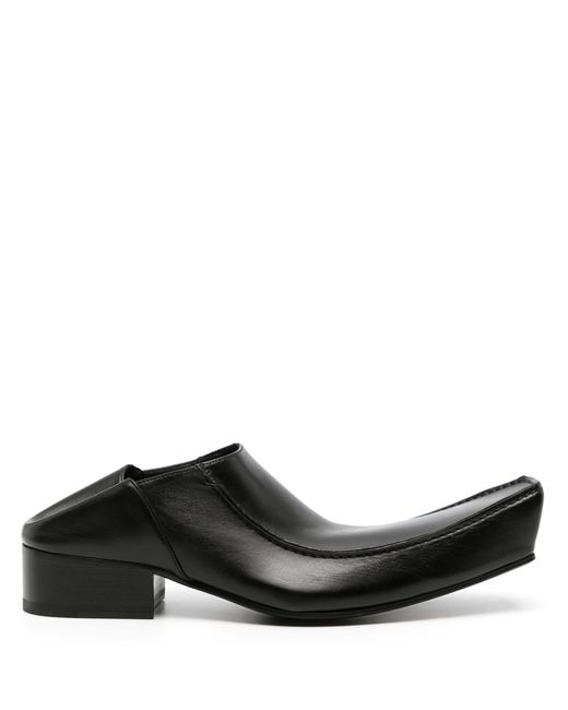 Balenciaga Black Romeo Leather Mules for men