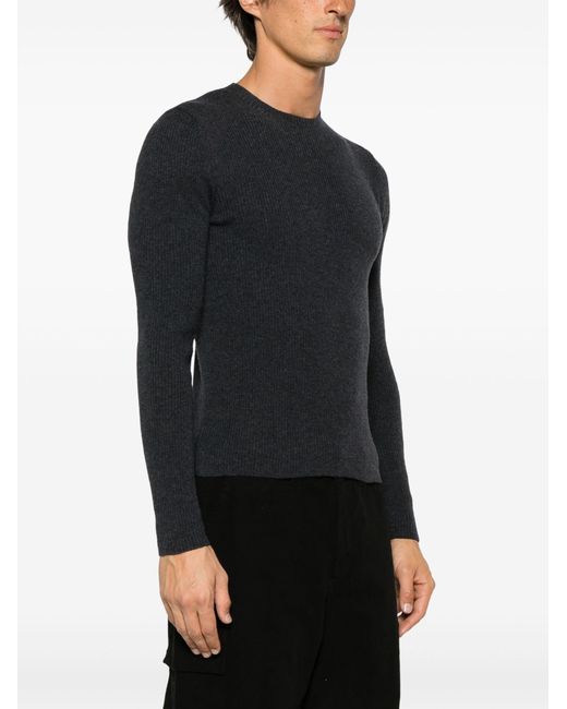 Our Legacy Black Compact Merino-wool Sweater - Men's - Merino for men