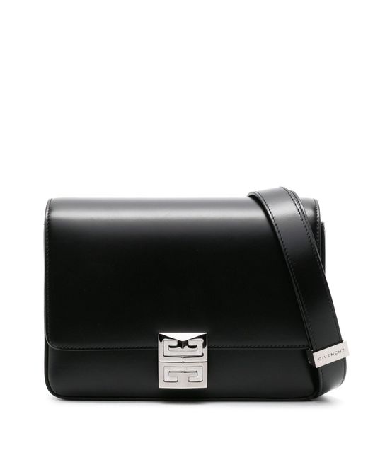 Givenchy Black 4g-plaque Leather Shoulder Bag - Women's - Calf Leather