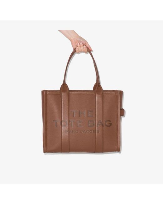Marc Jacobs Brown The Large Leather Tote Bag