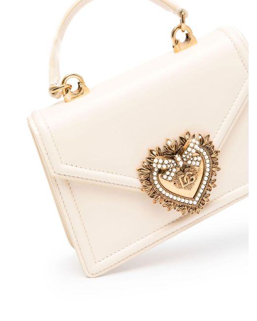 Dolce & Gabbana Natural Devotion Small Leather Handbag