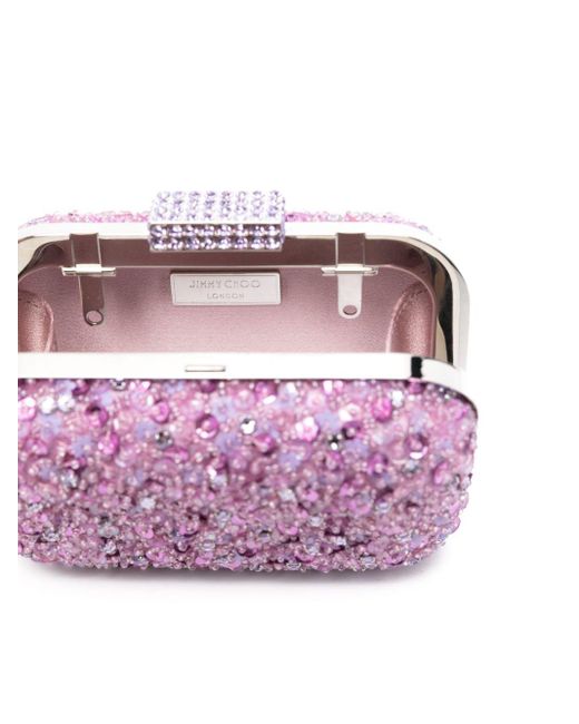 Jimmy Choo Purple Micro Cloud Clutch Bag