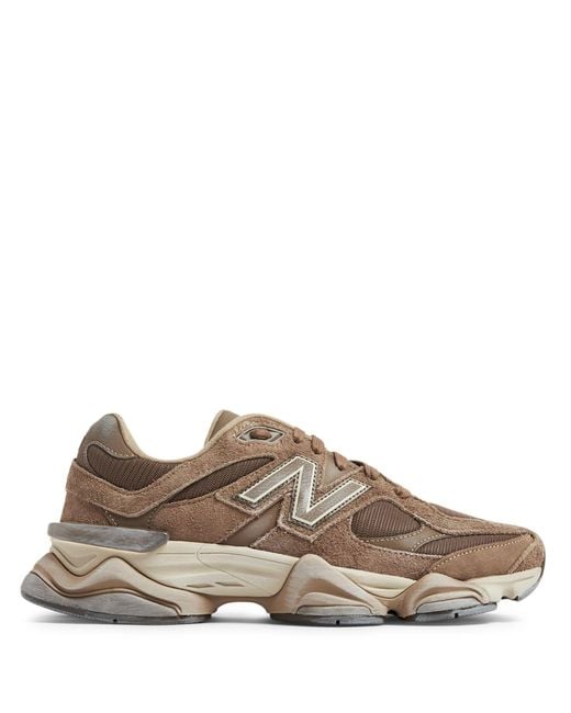 New Balance Brown 9060 Suede Sneakers for men