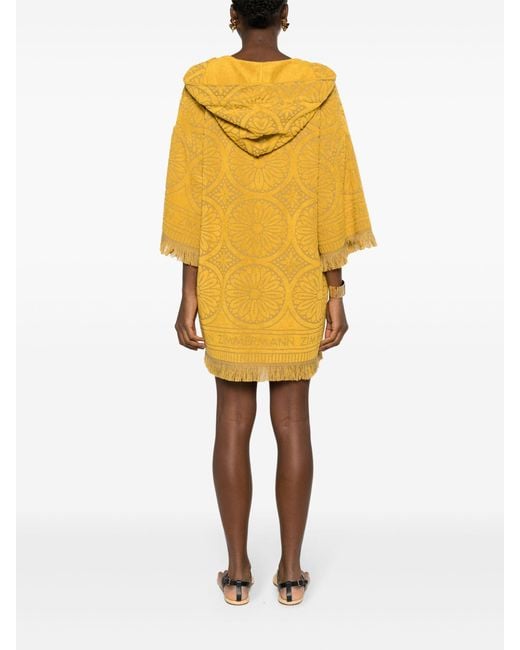 Zimmermann Yellow Junie Hooded Dress - Women's - Cotton