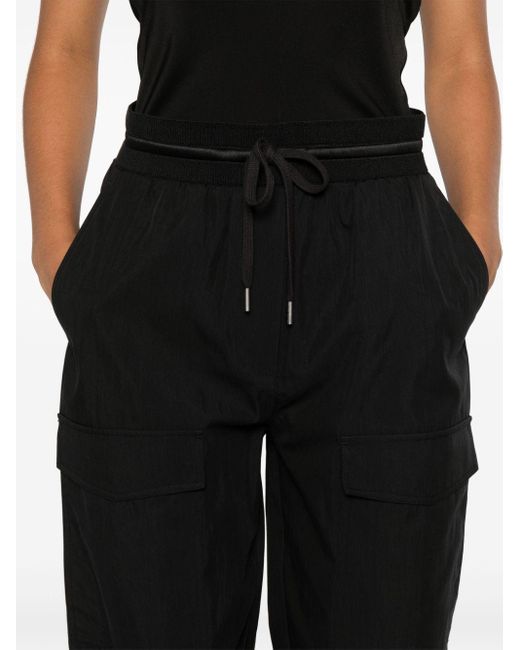 Helmut Lang Black Zoot Sweatpants - Women's - Cotton/nylon/polyester