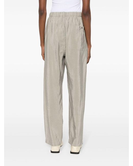 Lemaire Natural Silk-blend Tapered Trousers