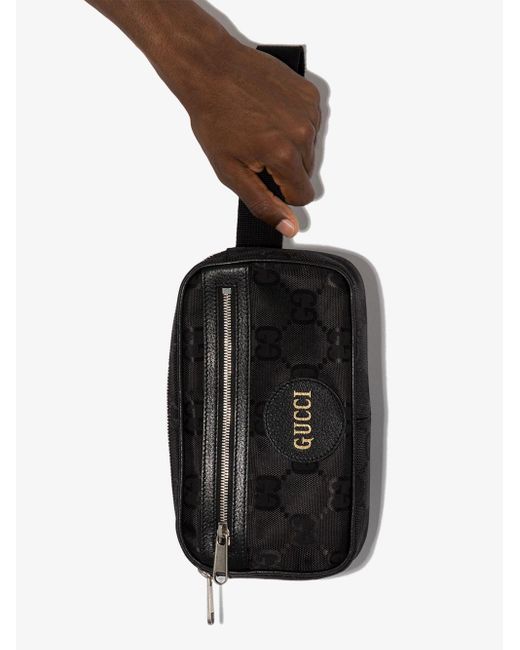 Gucci Synthetic Black GG Supreme Belt Bag for Men - Lyst