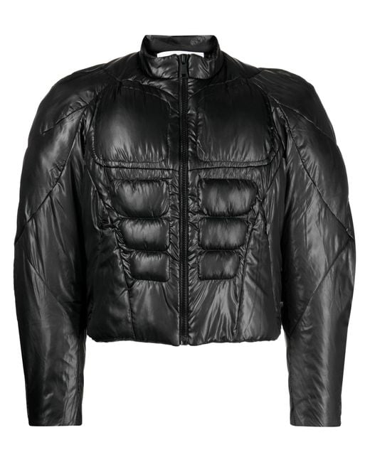 Natasha Zinko Black Muscle Puffer Jacket