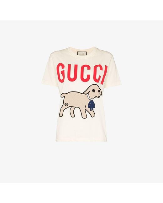 Gucci White Lamb T-shirt