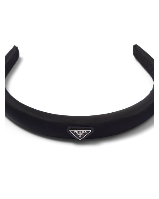 Prada Black Re-nylon Logo Headband