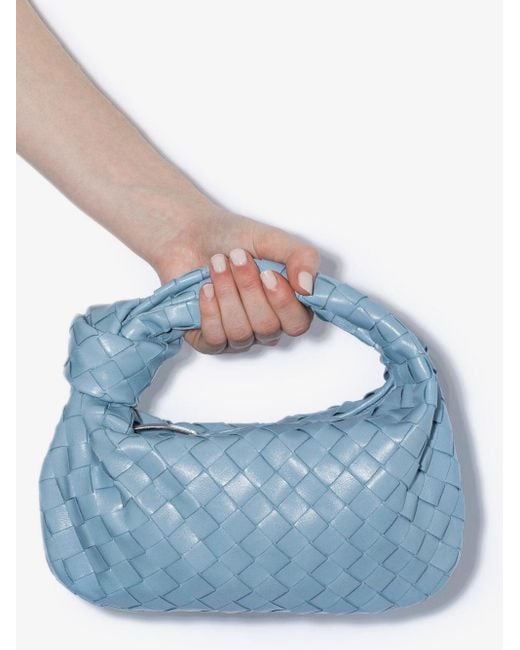 Bottega Veneta Light Blue Jodie Leather Mini Bag
