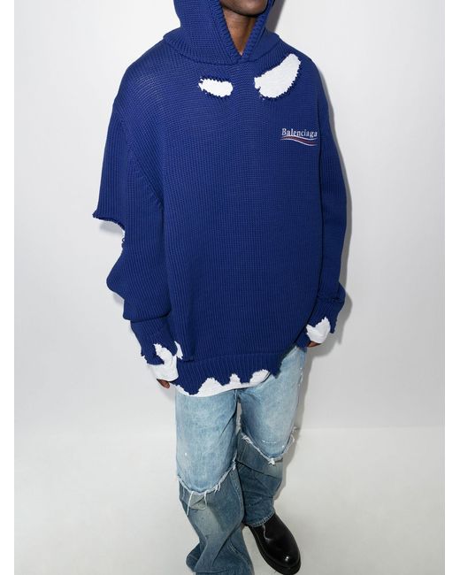 Balenciaga campaign hoodie blue new arrivals