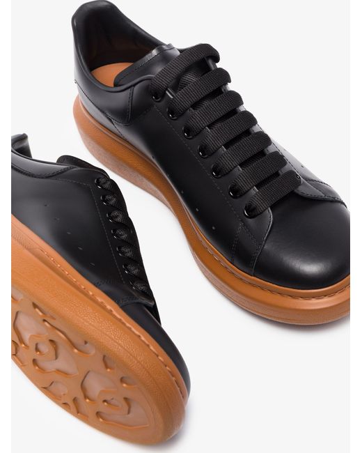 Alexander McQueen And Brown Oversized Sneakers in Black for Men Lyst