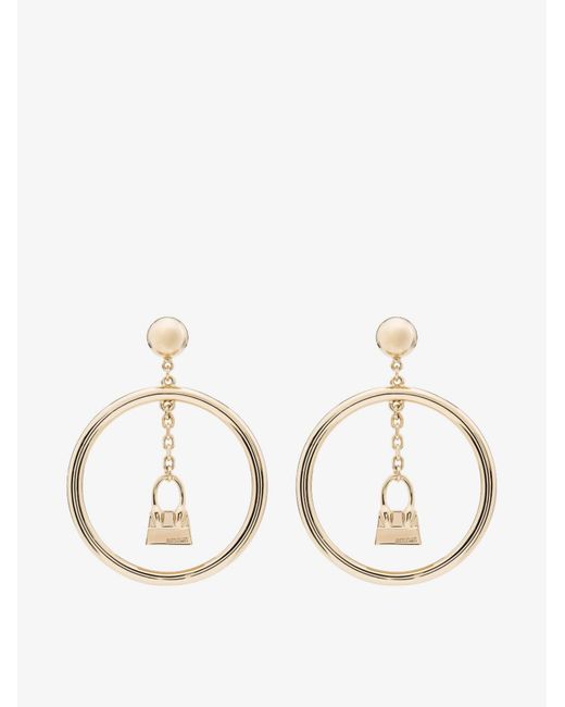 Jacquemus tone L'anneau Chiquito Hoop Earrings in Natural Lyst