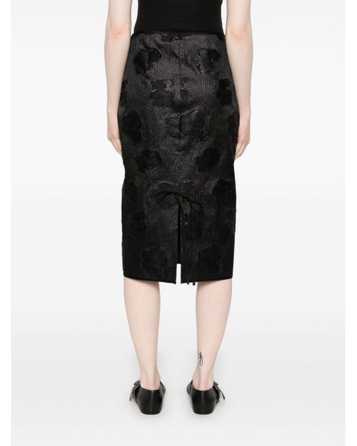 Cecilie Bahnsen Allegra Pencil Skirt in Black | Lyst UK