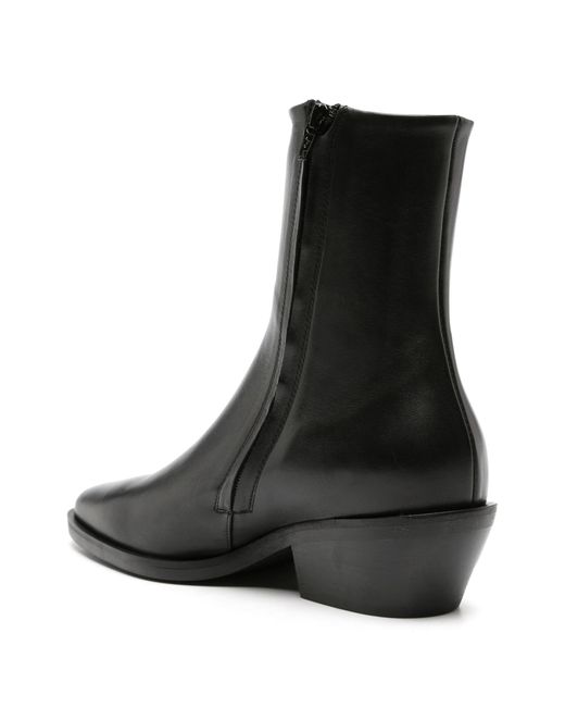 A.Emery Hudson Leather Ankle Boots in Black | Lyst