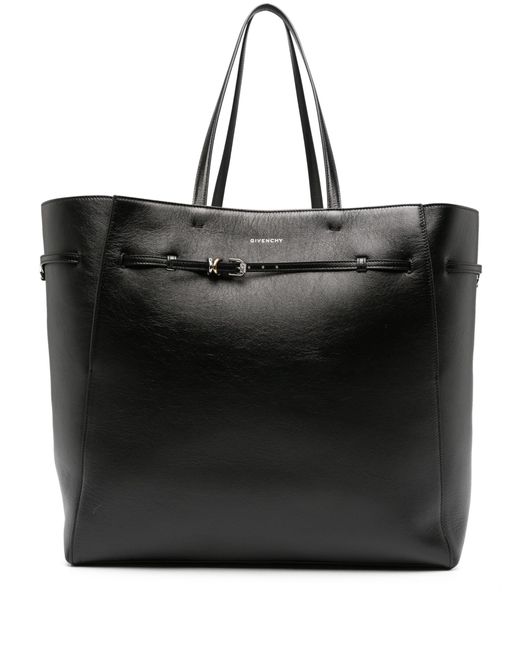 Givenchy Black Belted Leather Tote Bag