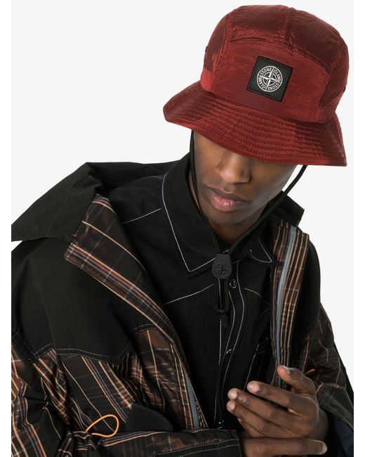 Logo Embroidered Patch Bucket Hat 