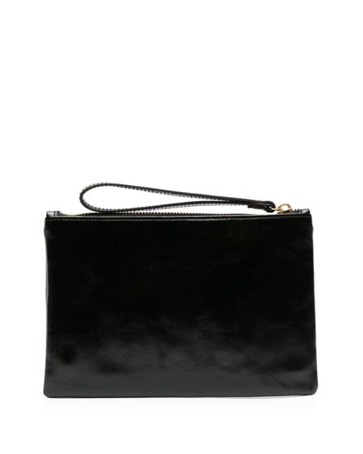 Isabel Marant Black Small Mino Leather Pouch