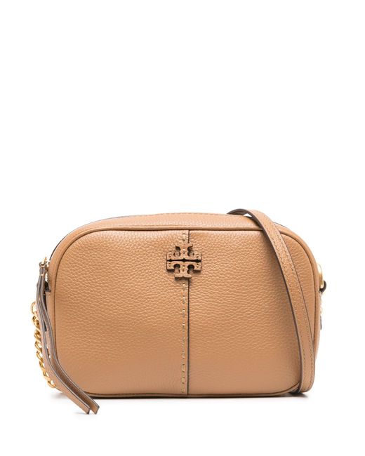 Tory Burch Brown Mcgraw Cross Body Bag in Natural Lyst
