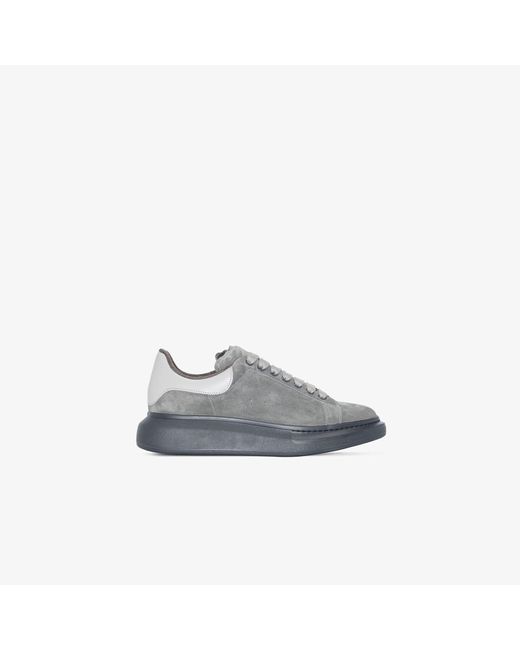 Alexander mcqueen grey store suede trainers