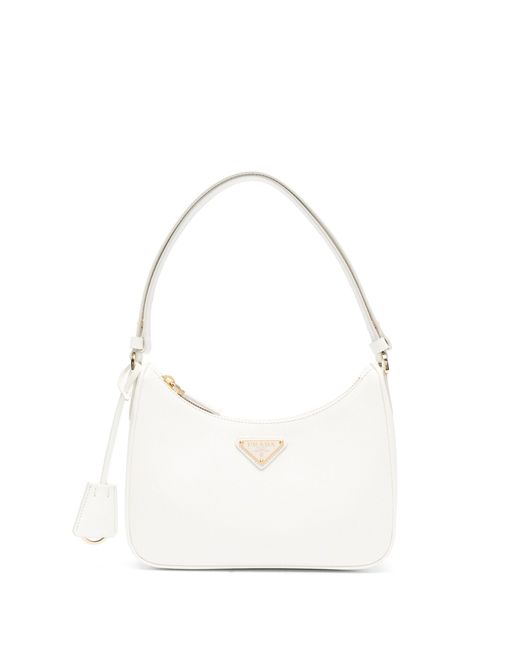 Prada White Re-edition Mini Shoulder Bag