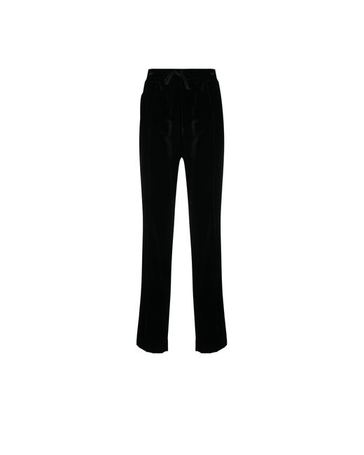 black velvet track pants