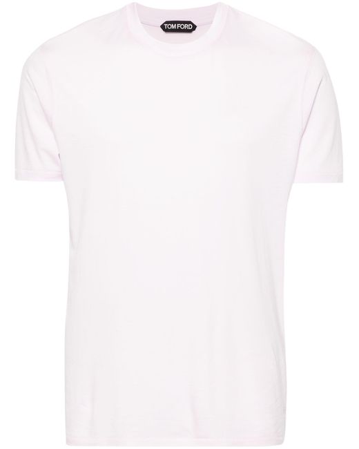 Tom Ford White Mélange Lyocell-blend T-shirt for men