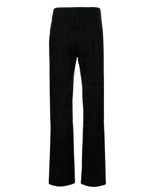 Givenchy Black Bootcut Cotton Trousers - Women's - Cotton