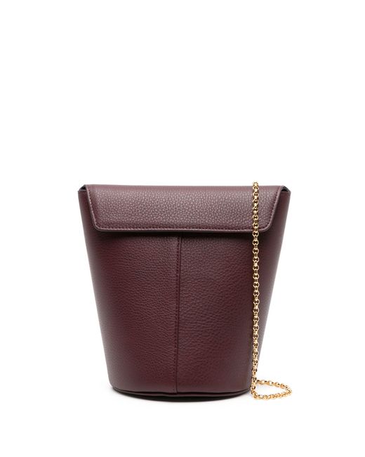 Tsatsas Purple Olive Leather Bucket Bag - Women's - Calf Leather