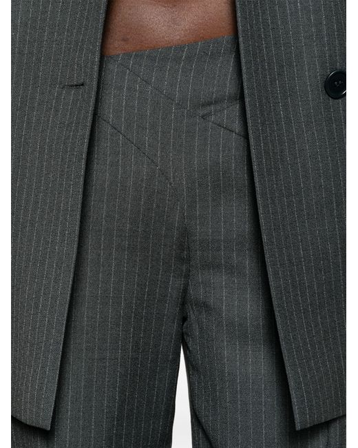GAUGE81 Gray Tora Wide-leg Trousers - Women's - Virgin Wool/acetate/cupro