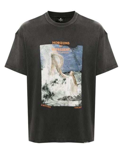 Represent Black Higher Truth Graphic-print T-shirt - Men's - Cotton for men