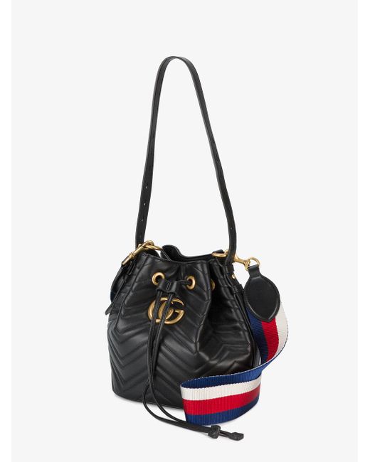 Gg marmont quilted store leather bucket bag