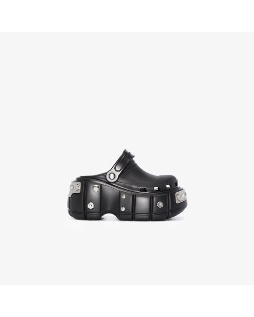 Balenciaga X Crocs Hardcrocs Black 110 Chunky Slides for Men | Lyst