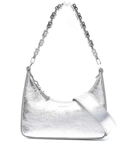 Givenchy Mini Moon Cut Out Metallic Shoulder Bag - Women's - Calf ...