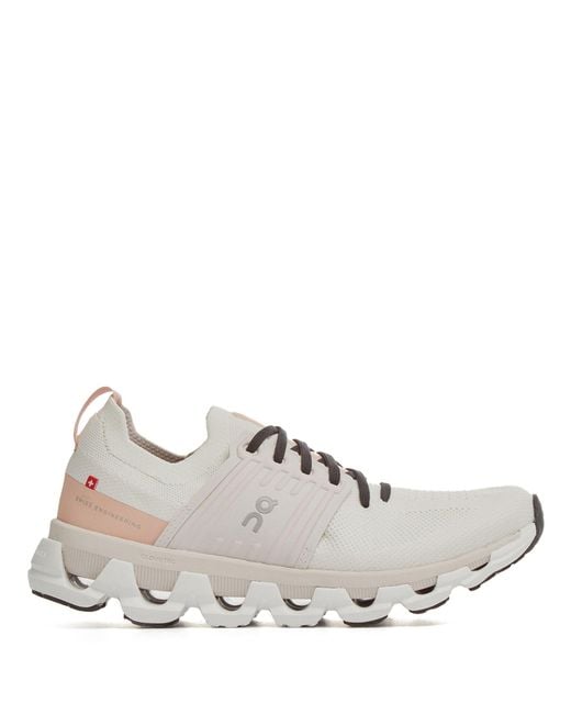 On Shoes White Neutral Cloudswift 3 Sneakers