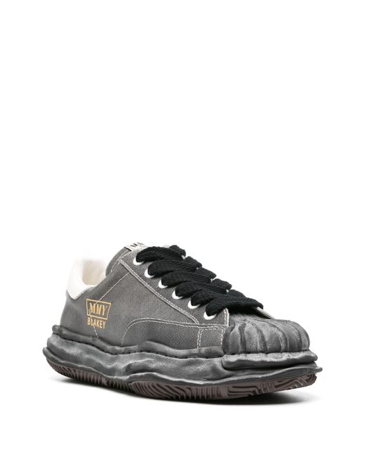 Maison Mihara Yasuhiro Gray Blakey Vintage Leather Sneakers for men