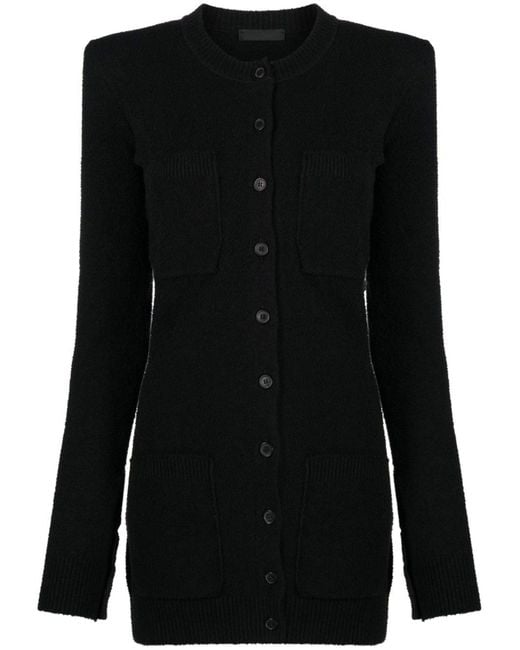 Wardrobe NYC Black Button-up Cotton Cardigan