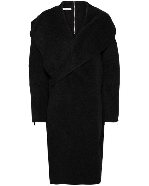 Helmut Lang Black Apex Cocoon Coat