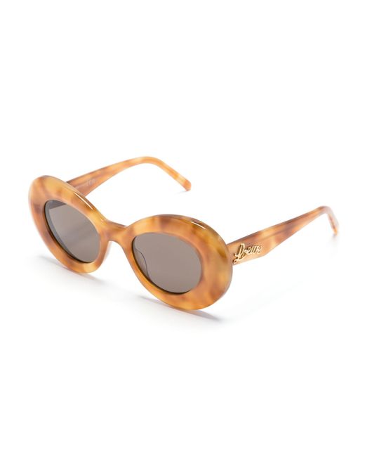 Loewe Natural Curvy Oval-frame Sunglasses
