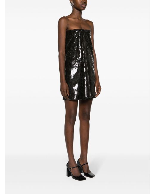 16Arlington Black Mirai Sequin-embellished Mini Dress