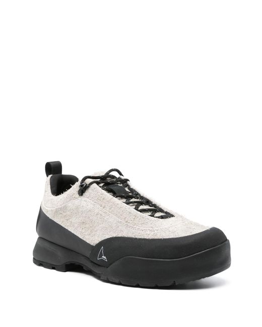 Roa Black Grey Cingino Leather Sneakers - Men's - Calf Leather/fabric/rubber/rubberrubber for men