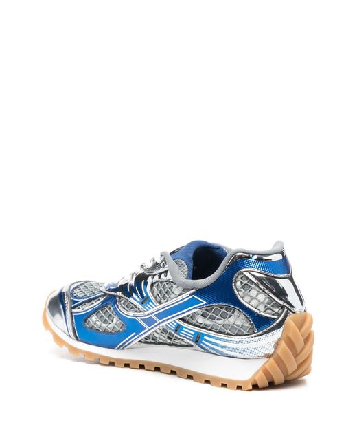 Bottega Veneta Blue Orbit Metallic Sneakers for men
