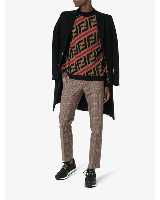 Fendi top diagonal sweater