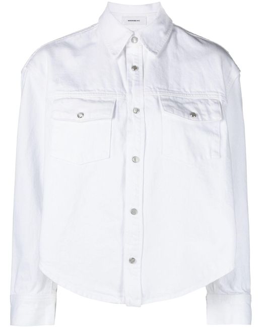 Wardrobe NYC White Denim Jacket