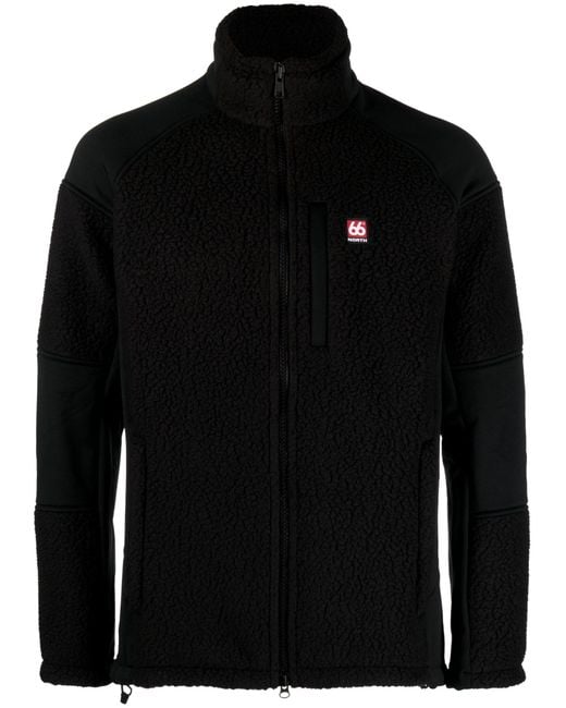 66 North Black Tindur Technical Shearling Jacket - Men's - Polyester for men