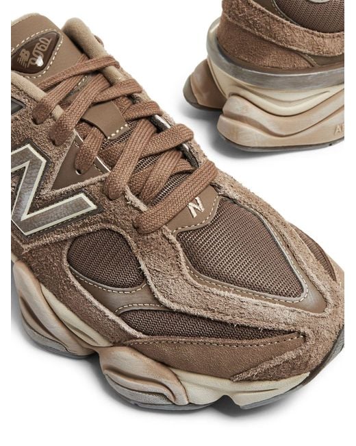 New Balance 9060 Suede Sneakers in Brown for Men