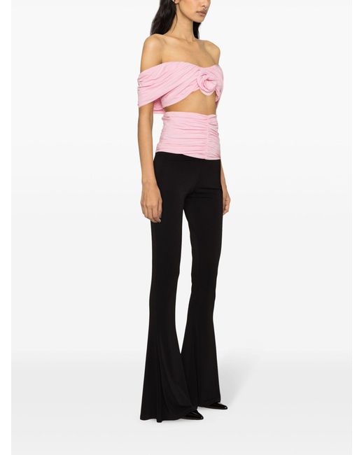 Magda Butrym Pink Ruched Cut-out Top