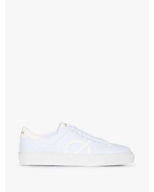 Løci White Nine Low Top Canvas Sneakers for men